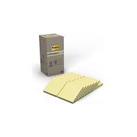 Post-it Notes POST-IT 100% recy 76x76 gul 16/fp
