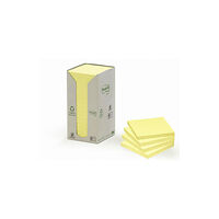 Post-it Notes POST-IT 100% recy 76x76 gul 16/fp