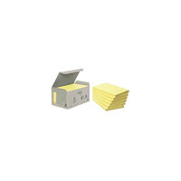 Post-it Notes POST-IT 100%recyc 127x76mmgul 6/fp