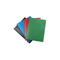 No Brand Gummibandsmapp PP 100% återv röd