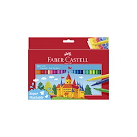 FABER-CASTELL Fiberpennor Barn sorterade färger 50/fp