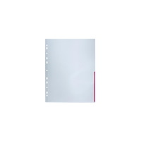 BANTEX Plastficka sig BANTEX A4 0,12 röd 100/fp