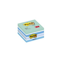 Post-it Notes POST-IT kub 76x76mm blå/vit