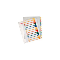 ESSELTE Plastregister ESSELTE PP A4+ 1-12 färger