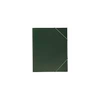 No Brand Gummibandsmapp plast 3-klaff A4 grön