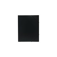 No Brand Gummibandsmapp plast 3-klaff A4 svart