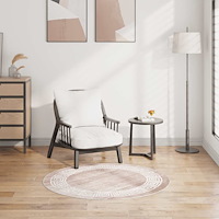vidaXL Matta tvättbar 120 cm beige
