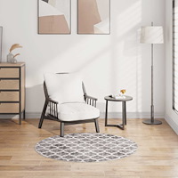 vidaXL Matta tvättbar φ120 cm flerfärgad