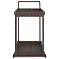 vidaXL Serveringsvagn brun 100x45x83 cm konstrotting