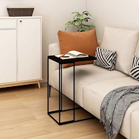 vidaXL Sidobord svart 40x30x59 cm konstruerat trä