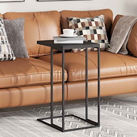 vidaXL Sidobord svart 40x30x59 cm konstruerat trä