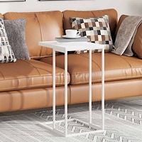 vidaXL Sidobord vit 40x30x59 cm konstruerat trä