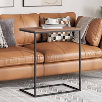 vidaXL Sidobord svart 55x35x66 cm konstruerat trä