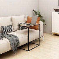 vidaXL Sidobord svart 55x35x66 cm konstruerat trä