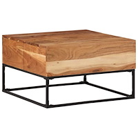 vidaXL Soffbord 68x68x41 cm massivt akaciaträ