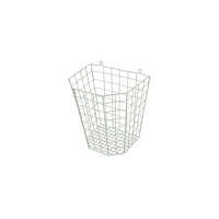 No Brand Papperskorg plastad tråd 24L vit