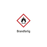 UNIGRAPHICS Skylt Brandfarlig A5 Plast