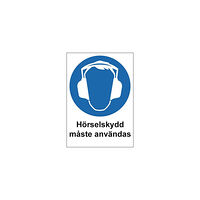 [NORDIC Brands] Skylt Hörselskydd A4 Plast