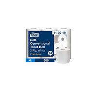 TORK Toalettpapper TORK Pre T4 2-lag vit 6/fp