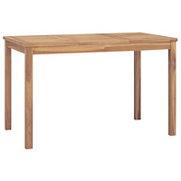 vidaXL Trädgårdsbord 120x70x77 cm massiv teak
