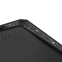 vidaXL Gamingskrivbord LED med Y-formade ben svart 90x60x75 cm