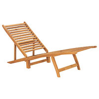 vidaXL Solsäng massiv teak