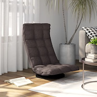vidaXL Snurrbar golvstol taupe tyg