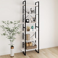 vidaXL Hög bokhylla vit 80x30x210 cm massiv furu