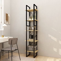 vidaXL Bokhylla 5 hyllplan 40x30x175 cm massiv furu