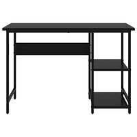 vidaXL Datorbord svart 105x55x72 cm MDF och metall
