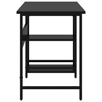 vidaXL Datorbord svart 105x55x72 cm MDF och metall