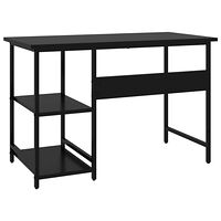 vidaXL Datorbord svart 105x55x72 cm MDF och metall