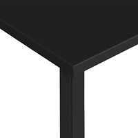 vidaXL Datorbord svart 105x55x72 cm MDF och metall