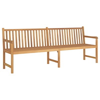 vidaXL Trädgårdsbänk 228 cm massiv teak