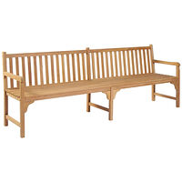 vidaXL Trädgårdsbänk 228 cm massiv teak
