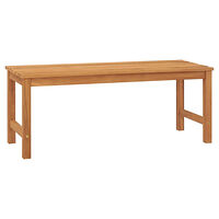 vidaXL Trädgårdsbänk 114 cm massiv teak