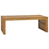 vidaXL Soffbord eroderat teakträ 110x35x38 cm