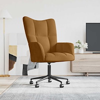 vidaXL Vilstol brun sammet