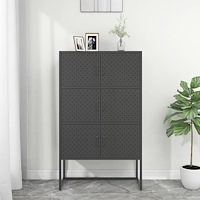 vidaXL Högskåp antracit 80x35x135 cm stål