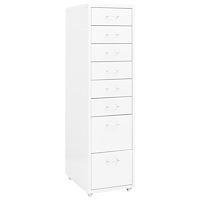 vidaXL Hurts vit 20x41x109 cm metall