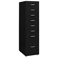 vidaXL Hurts Svart 20x41x109 cm metall