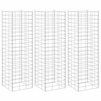 vidaXL Gabioner 3 st 30x30x100 cm järn
