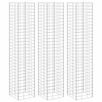 vidaXL Gabioner 3 st 30x30x150 cm järn