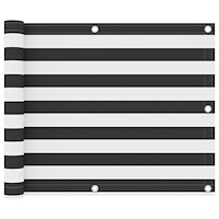 vidaXL Balkongskärm antracit och vit 75x600 cm oxfordtyg