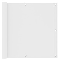 vidaXL Balkongskärm vit 90x500 cm oxfordtyg