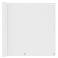 vidaXL Balkongskärm vit 90x600 cm oxfordtyg