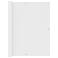 vidaXL Balkongskärm vit 120x300 cm oxfordtyg