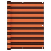 vidaXL Balkongskärm orange och brun 120x300 cm oxfordtyg