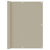 vidaXL Balkongskärm beige 120x600 cm oxfordtyg