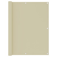 vidaXL Balkongskärm gräddvit 120x300 cm oxfordtyg